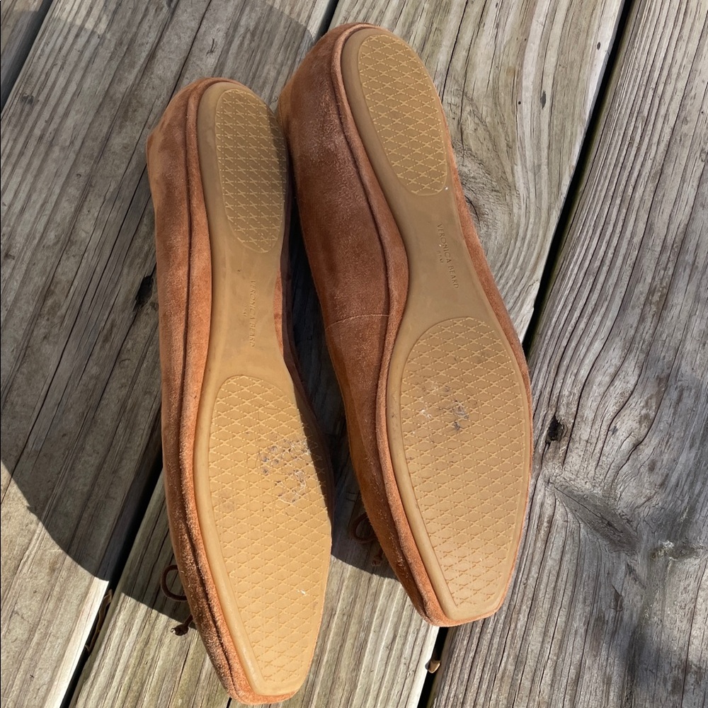 Veronica Beard Brown Suede Square Toe Ballet Flats 8.5M - Picture 12 of 12